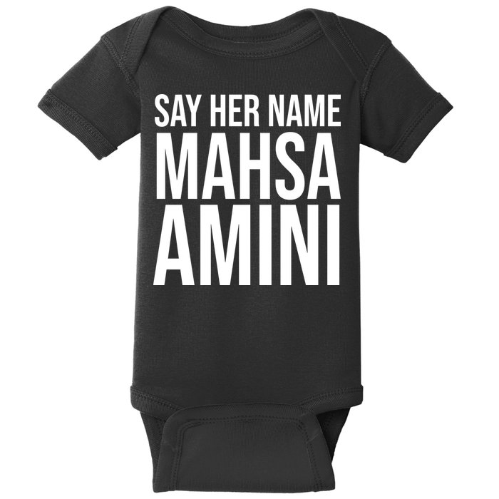 Say Her Name Mahsa Amini Baby Bodysuit