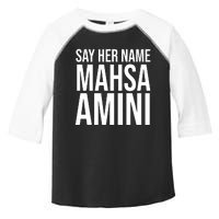 Say Her Name Mahsa Amini Toddler Fine Jersey T-Shirt