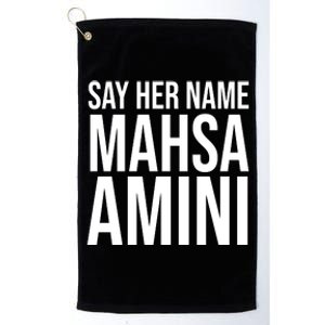 Say Her Name Mahsa Amini Platinum Collection Golf Towel