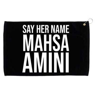 Say Her Name Mahsa Amini Grommeted Golf Towel