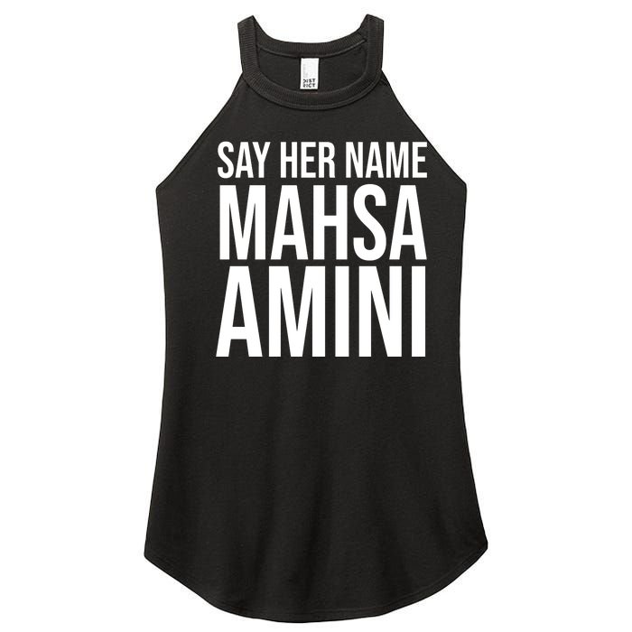 Say Her Name Mahsa Amini Women’s Perfect Tri Rocker Tank