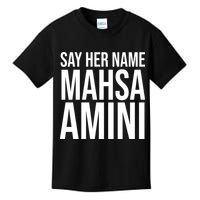 Say Her Name Mahsa Amini Kids T-Shirt