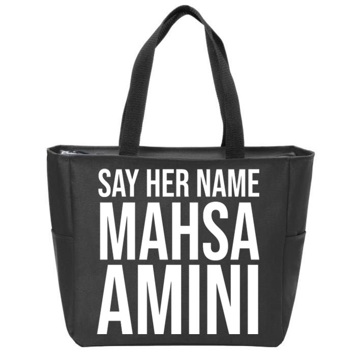 Say Her Name Mahsa Amini Zip Tote Bag