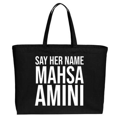 Say Her Name Mahsa Amini Cotton Canvas Jumbo Tote