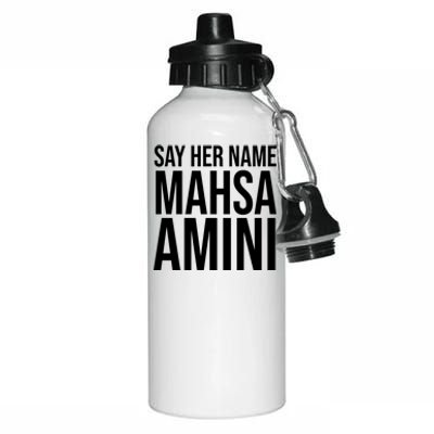 Say Her Name Mahsa Amini Aluminum Water Bottle