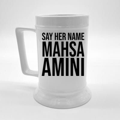 Say Her Name Mahsa Amini Beer Stein