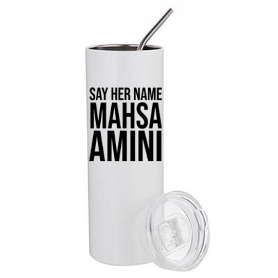 Say Her Name Mahsa Amini Stainless Steel Tumbler