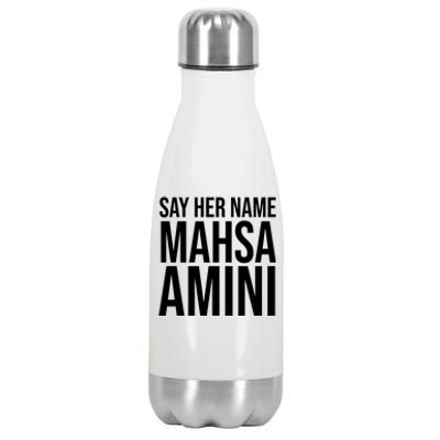 Say Her Name Mahsa Amini Stainless Steel Insulated Water Bottle