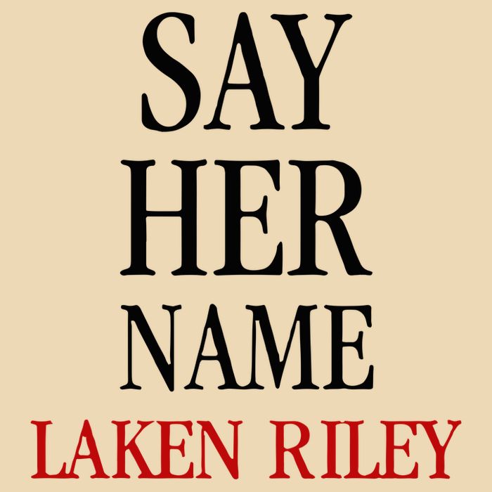 Say Her Name Laken Riley Drawstring Bag