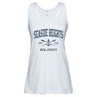 Seaside Heights Nj Vintage Crossed Oars & Boat Anchor Ladies Essential Flowy Tank