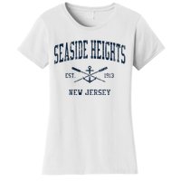 Seaside Heights Nj Vintage Crossed Oars & Boat Anchor Women's T-Shirt