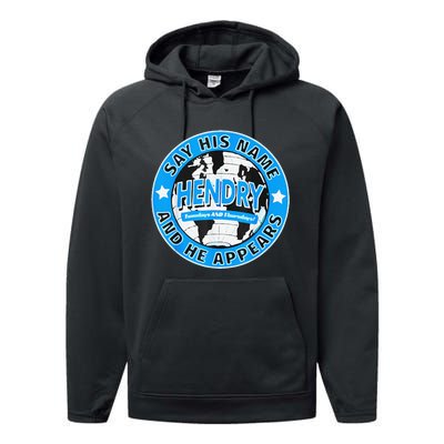 Say His Name And He Appears Joe Hendry Performance Fleece Hoodie