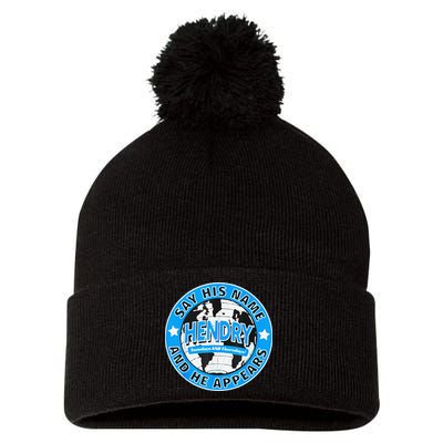 Say His Name And He Appears Joe Hendry Pom Pom 12in Knit Beanie
