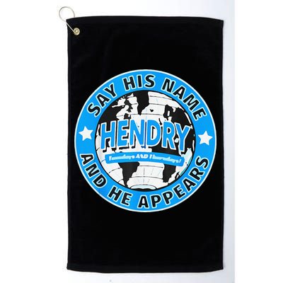 Say His Name And He Appears Joe Hendry Golf Towel