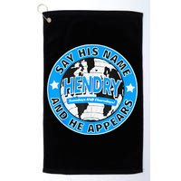 Say His Name And He Appears Joe Hendry Golf Towel