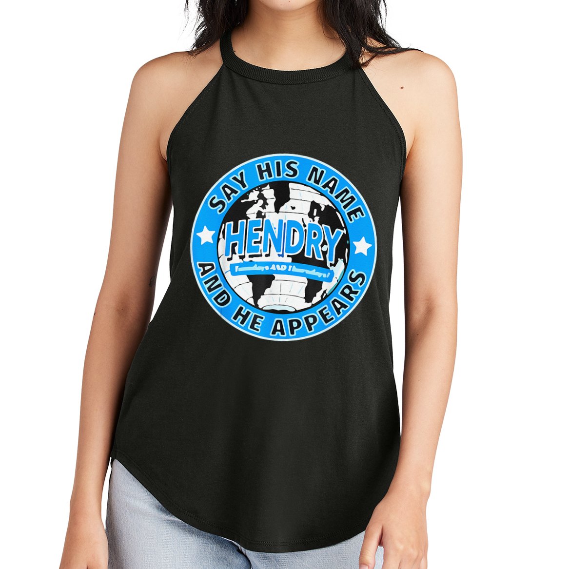 Say His Name And He Appears Joe Hendry Women's Perfect Tri Rocker Tank