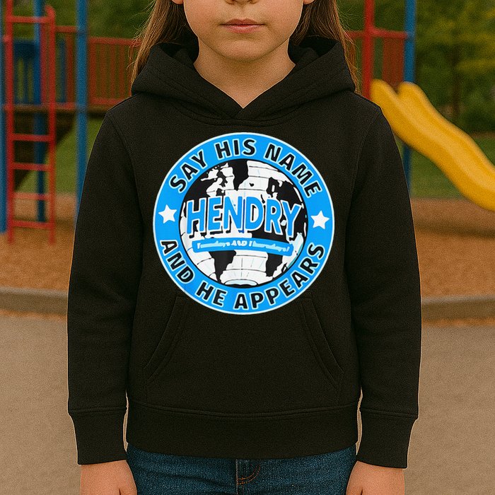 Say His Name And He Appears Joe Hendry Kids Hoodie