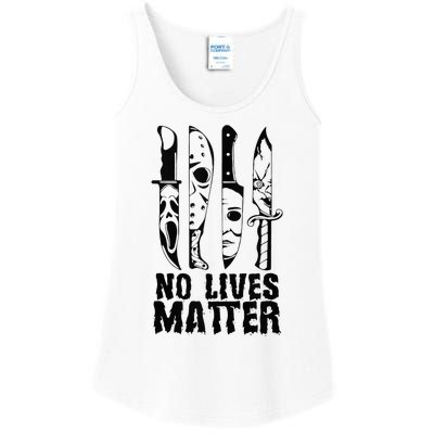 Scary Halloween No Lives Matter Horror Movie Characters Ladies Essential Tank