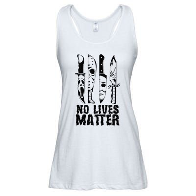 Scary Halloween No Lives Matter Horror Movie Characters Ladies Essential Flowy Tank