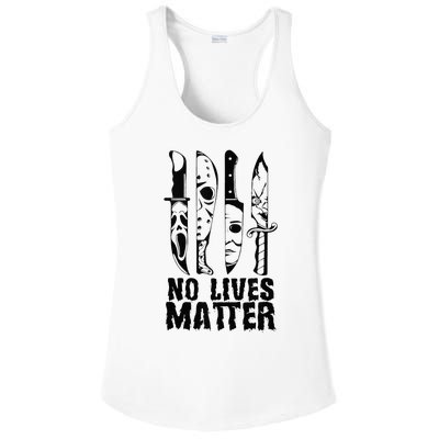 Scary Halloween No Lives Matter Horror Movie Characters Ladies PosiCharge Competitor Racerback Tank