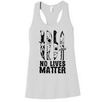 Scary Halloween No Lives Matter Horror Movie Characters Women's Racerback Tank