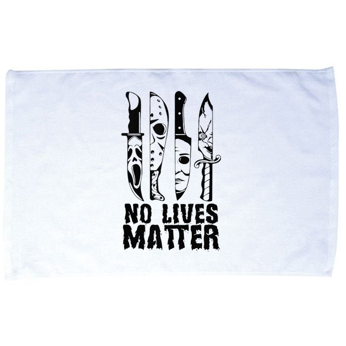 Scary Halloween No Lives Matter Horror Movie Characters Microfiber Hand Towel