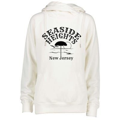 Seaside Heights New Jersey Beach Ocean Shore Boardwalk Town Womens Funnel Neck Pullover Hood
