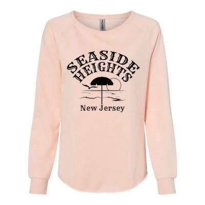 Seaside Heights New Jersey Beach Ocean Shore Boardwalk Town Womens California Wash Sweatshirt