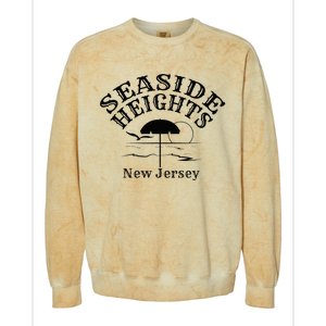 Seaside Heights New Jersey Beach Ocean Shore Boardwalk Town Colorblast Crewneck Sweatshirt