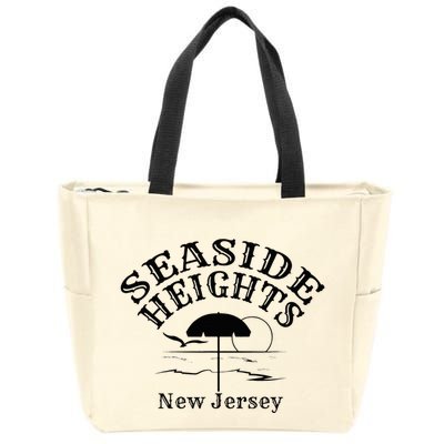 Seaside Heights New Jersey Beach Ocean Shore Boardwalk Town Zip Tote Bag
