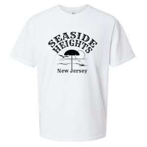 Seaside Heights New Jersey Beach Ocean Shore Boardwalk Town Sueded Cloud Jersey T-Shirt