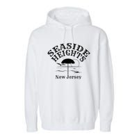 Seaside Heights New Jersey Beach Ocean Shore Boardwalk Town Garment-Dyed Fleece Hoodie