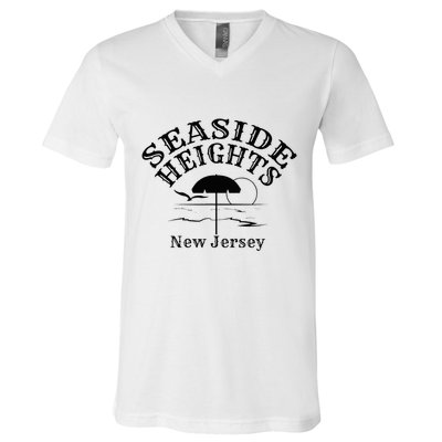 Seaside Heights New Jersey Beach Ocean Shore Boardwalk Town V-Neck T-Shirt