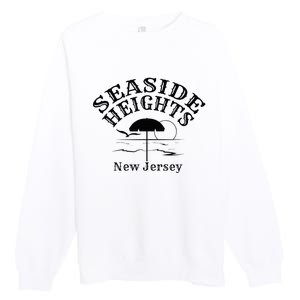 Seaside Heights New Jersey Beach Ocean Shore Boardwalk Town Premium Crewneck Sweatshirt