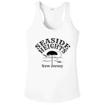 Seaside Heights New Jersey Beach Ocean Shore Boardwalk Town Ladies PosiCharge Competitor Racerback Tank