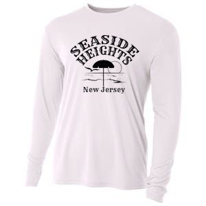 Seaside Heights New Jersey Beach Ocean Shore Boardwalk Town Cooling Performance Long Sleeve Crew