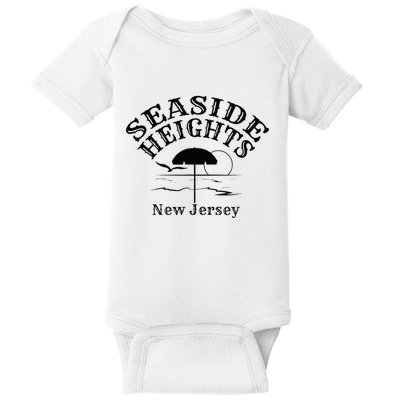 Seaside Heights New Jersey Beach Ocean Shore Boardwalk Town Baby Bodysuit