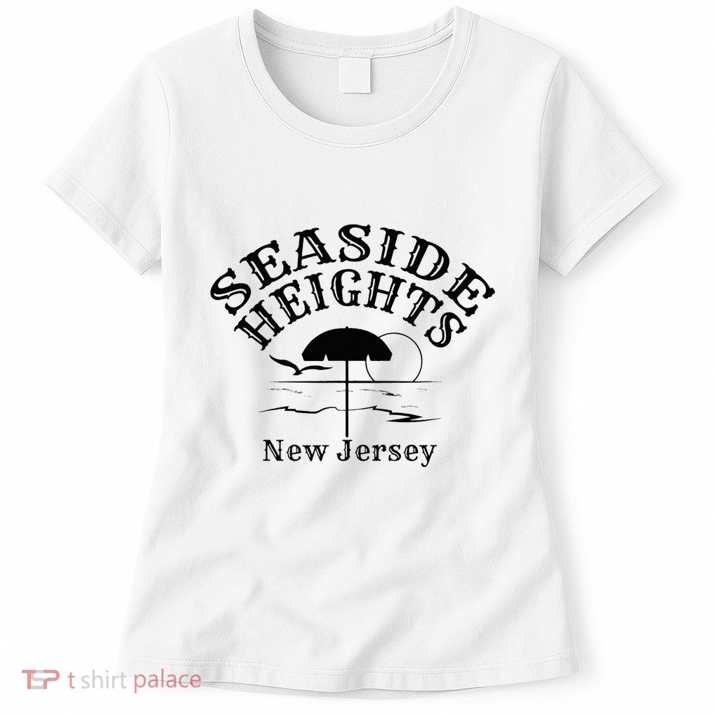 Seaside Heights New Jersey Beach Ocean Shore Boardwalk Town Womens T-Shirt
