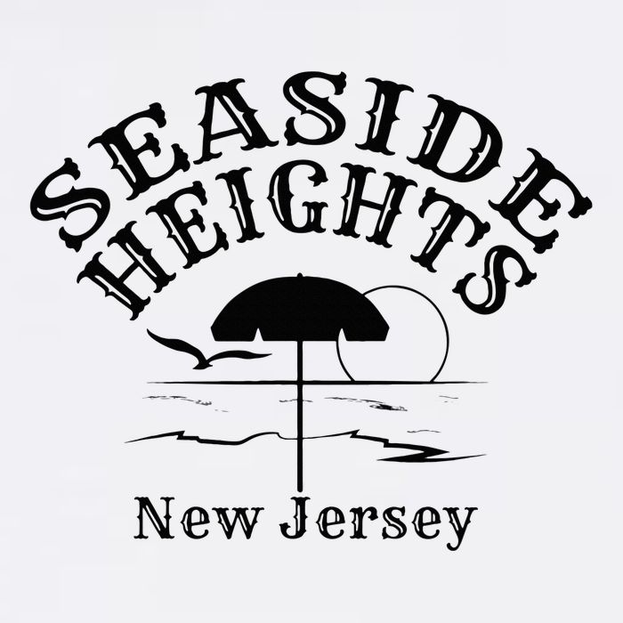 Seaside Heights New Jersey Beach Ocean Shore Boardwalk Town Womens T-Shirt