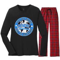 Say His Name And He Appears Joe Hendry Gift Women's Long Sleeve Flannel Pajama Set 