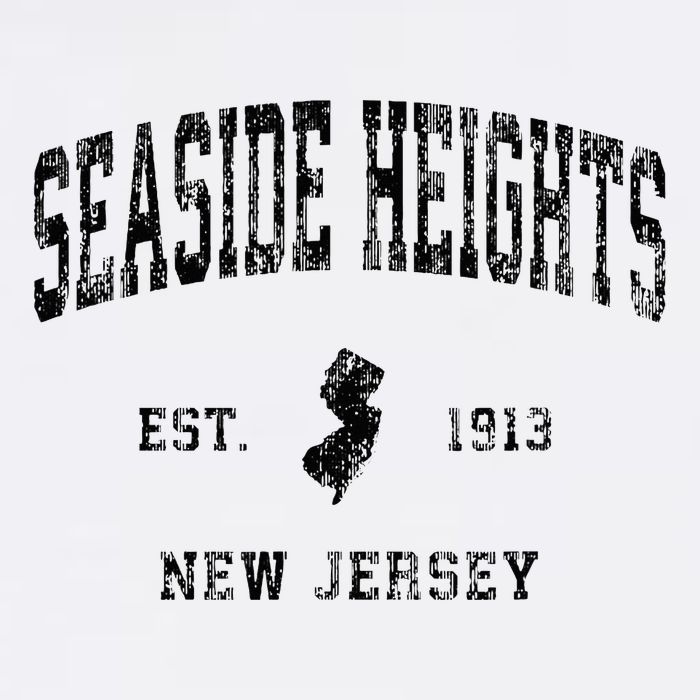 Seaside Heights New Jersey Nj Vintage Athletic Black Sports Doggie Tank