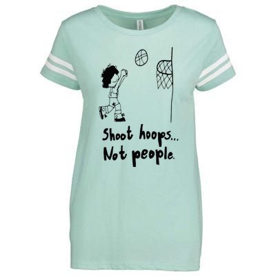 Shoot Hoops Not People Enza Ladies Jersey Football T-Shirt