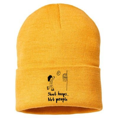 Shoot Hoops Not People Sustainable Knit Beanie