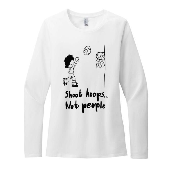 Shoot Hoops Not People Womens CVC Long Sleeve Shirt