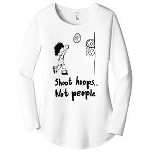 Shoot Hoops Not People Women's Perfect Tri Tunic Long Sleeve Shirt