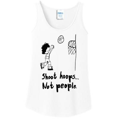 Shoot Hoops Not People Ladies Essential Tank