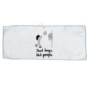 Shoot Hoops Not People Large Microfiber Waffle Golf Towel