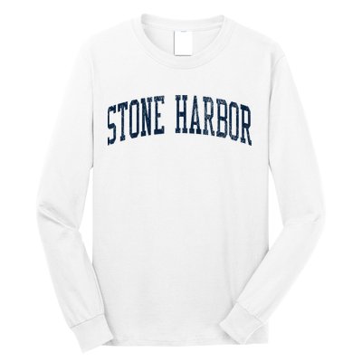 Stone Harbor Nj Vintage Athletic Sports Long Sleeve Shirt