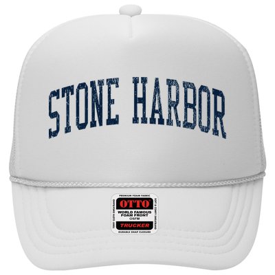 Stone Harbor Nj Vintage Athletic Sports Trucker Hat