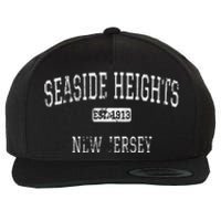 Seaside Heights New Jersey Nj Vintage Wool Snapback Cap